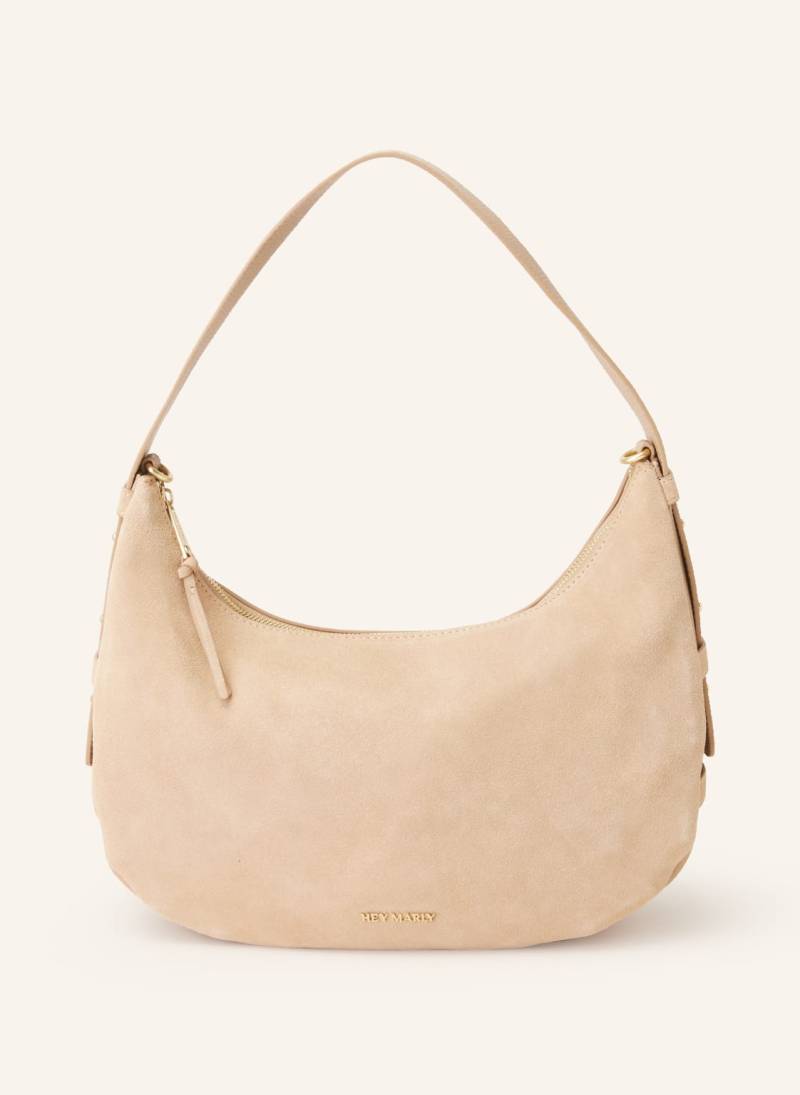 Hey Marly Hobo-Bag Lifetime Sister beige von HEY MARLY