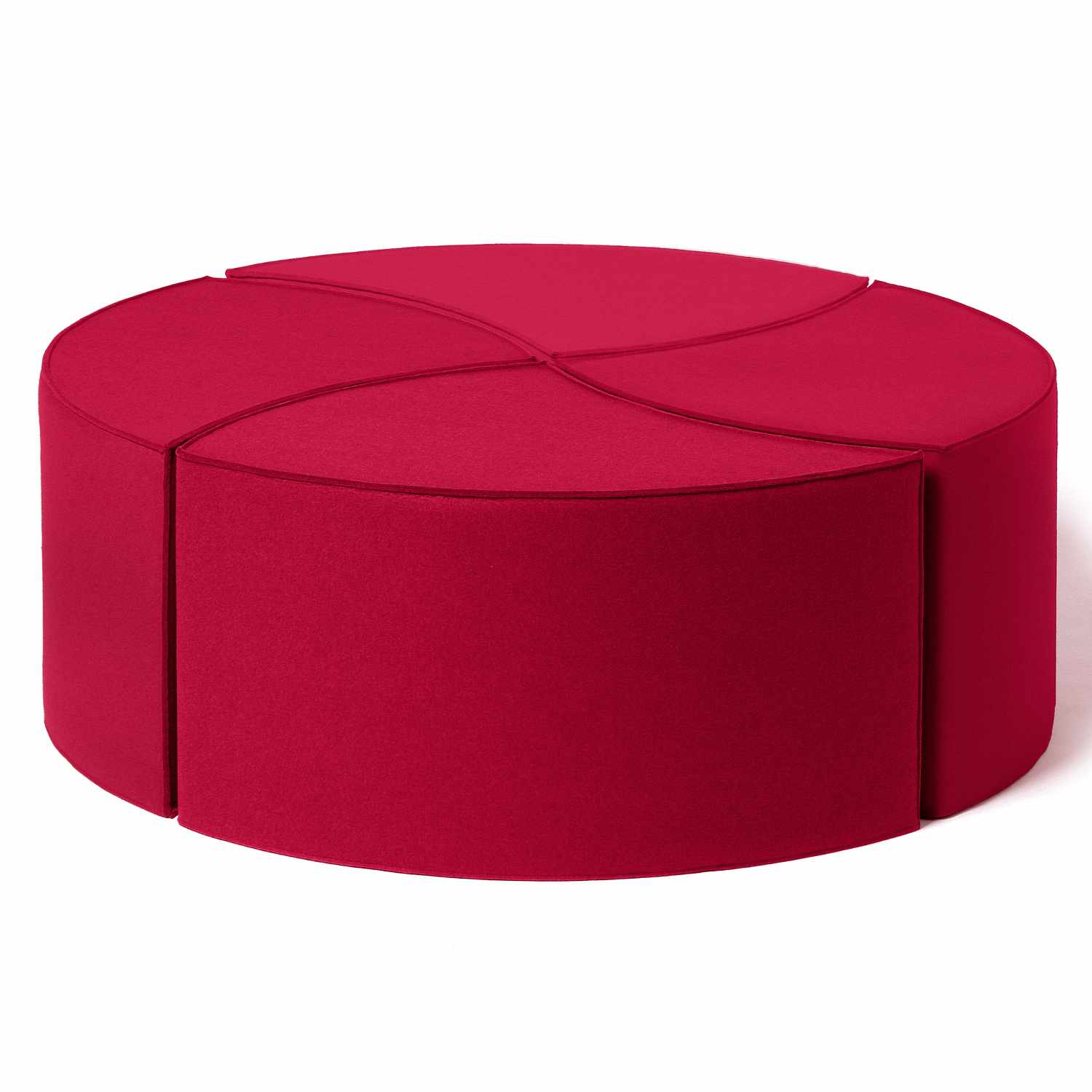 POSITO 4 Elemente-Set Lounge, Farbe mohnrot von HEY-SIGN