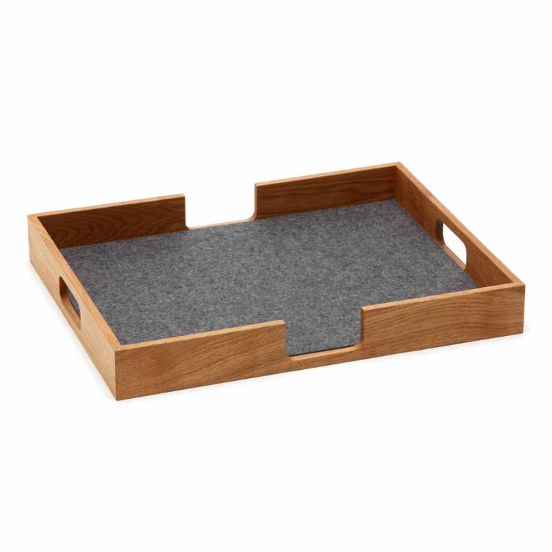 Tray rechteckig Tablett, Farbe deep water von HEY-SIGN