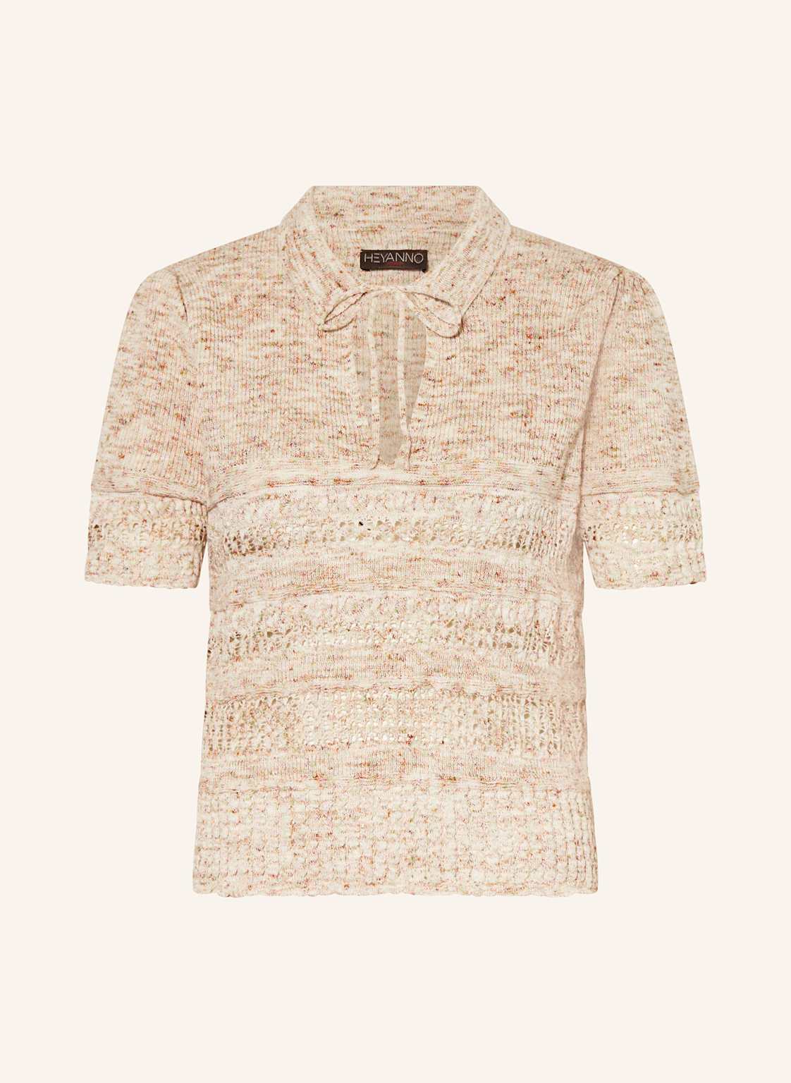 Heyanno Strick-Poloshirt Mmhsweet Charlie beige von HEYANNO