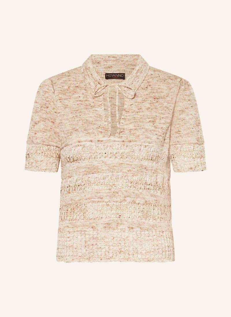 Heyanno Strick-Poloshirt Mmhsweet Charlie beige von HEYANNO