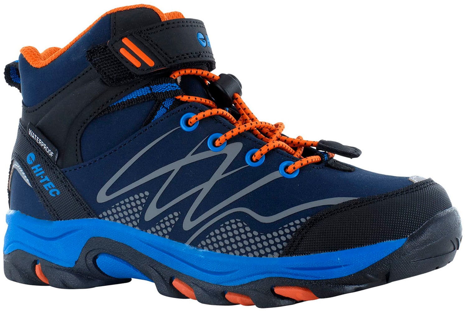 Hi-Tec Outdoorschuh »Hi-Tec Blackout Mid Wp Jr«, Klett-/Schnürkombination, wasserdicht von HI-TEC