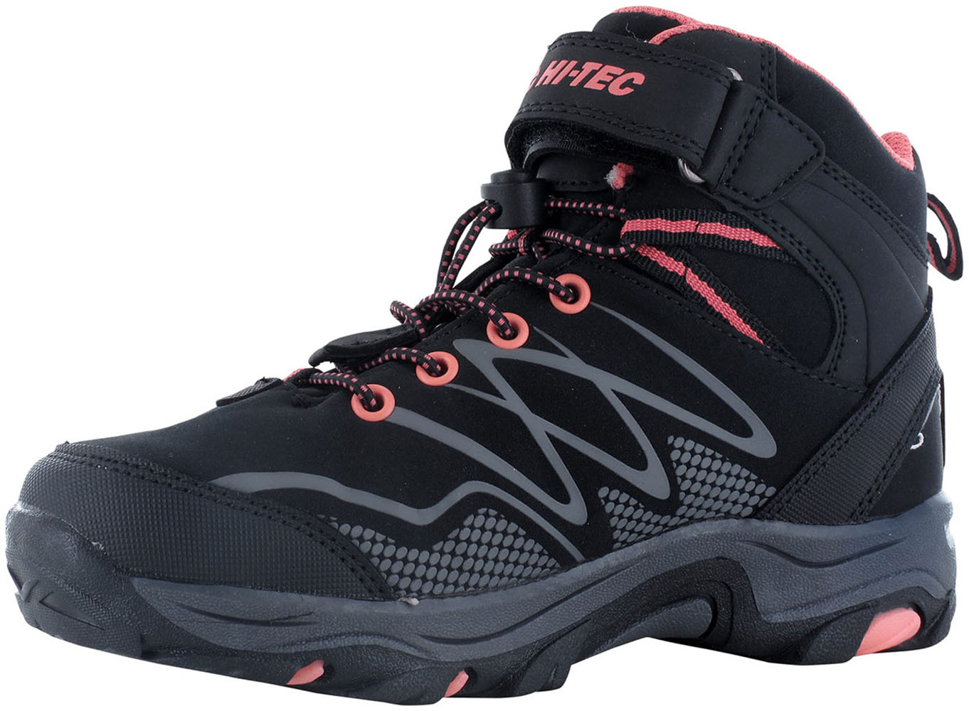 Hi-Tec Outdoorschuh »Hi-Tec Blackout Mid Wp Jrg«, Klett-/Schnürkombination, wasserdicht von HI-TEC