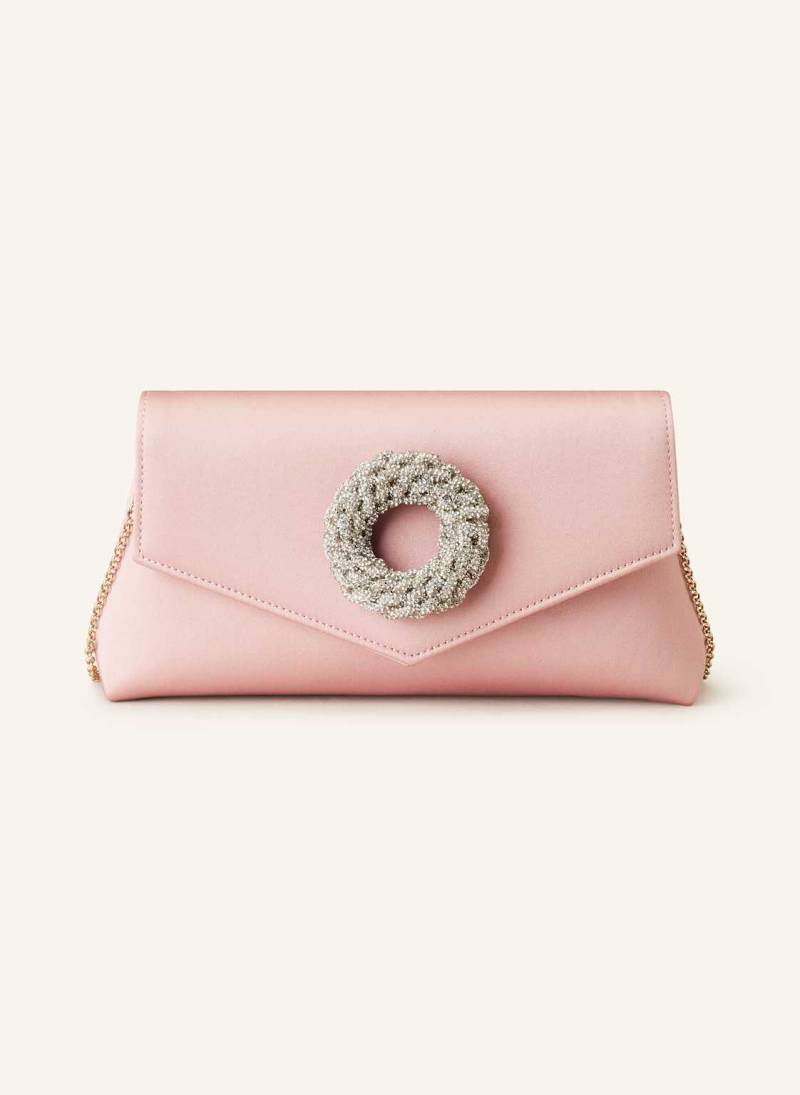 Hibourama Clutch Katy Mit Schmucksteinen rosa von HIBOURAMA