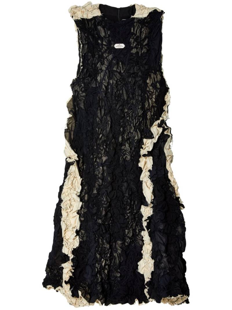 HODAKOVA ruffled sleeveless dress - Black von HODAKOVA