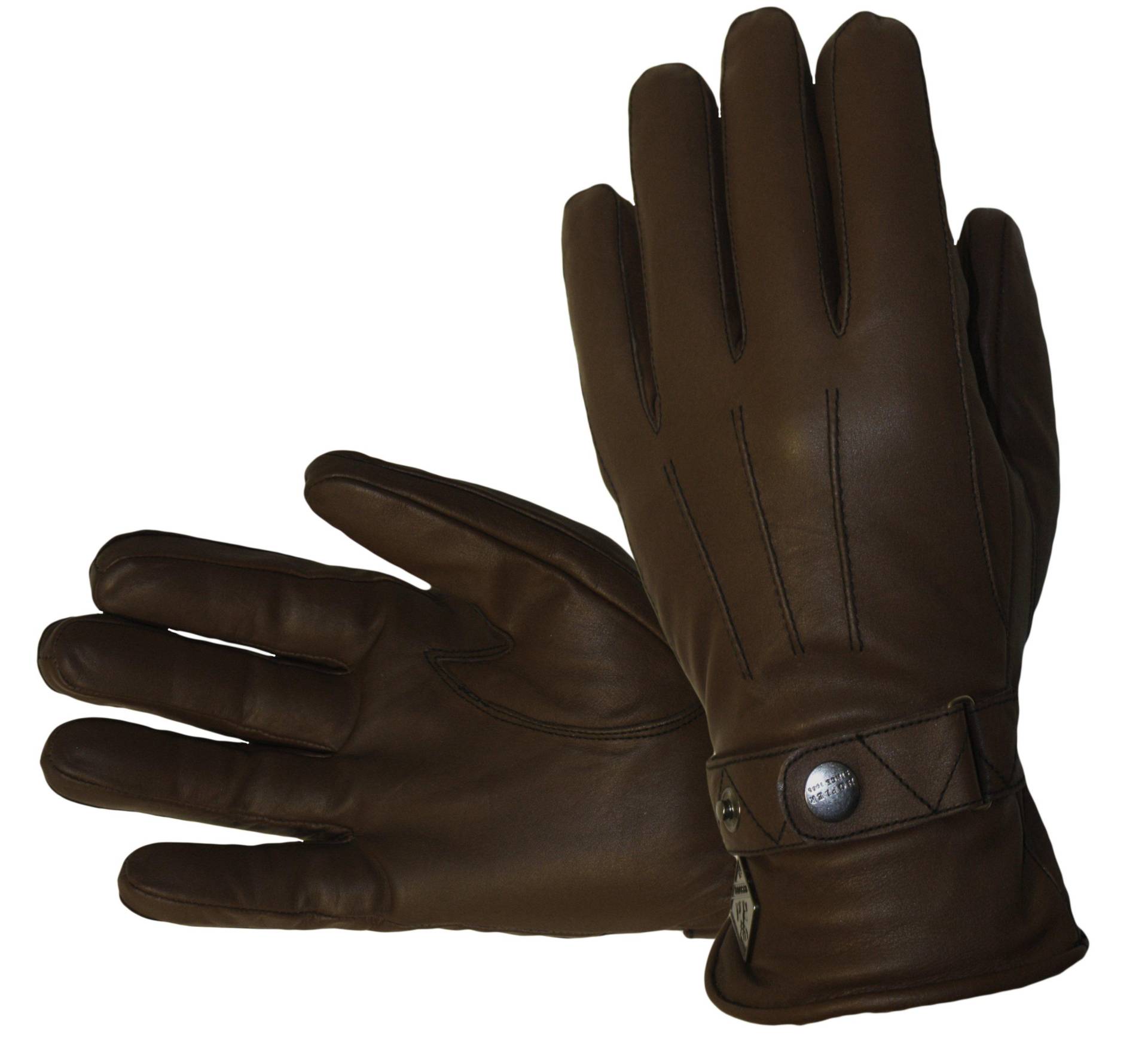 Rindslederhandschuhe , Chocolate Herren  ONE SIZE von HOFLER