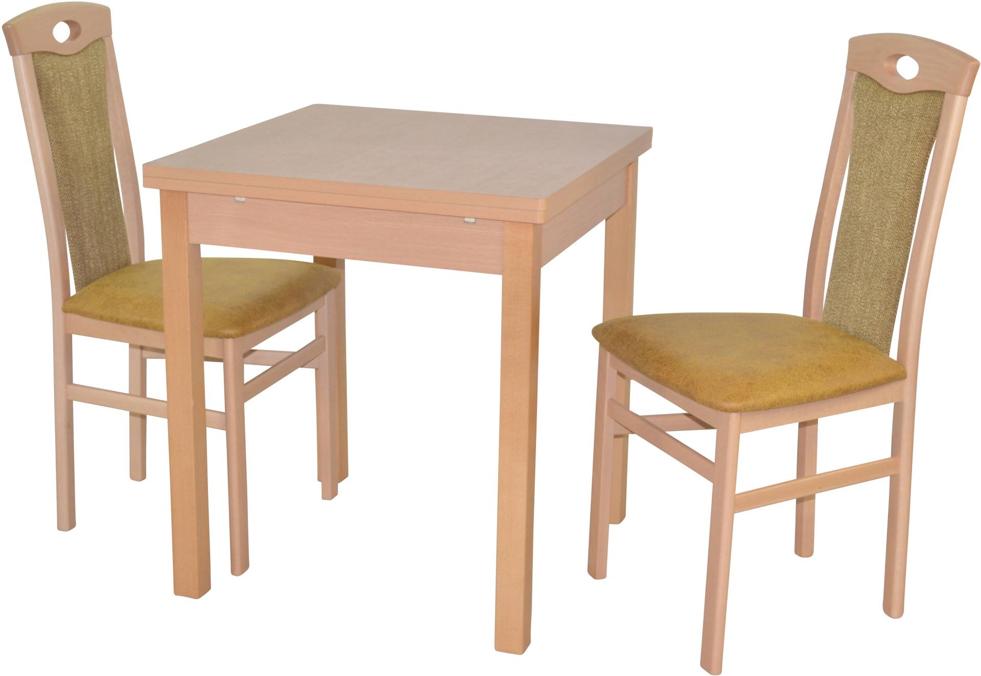 HOFMANN LIVING AND MORE Essgruppe »3tlg. Tischgruppe«, (Spar-Set, 3 tlg., 3tlg. Tischgruppe), Stühle montiert von HOFMANN LIVING AND MORE