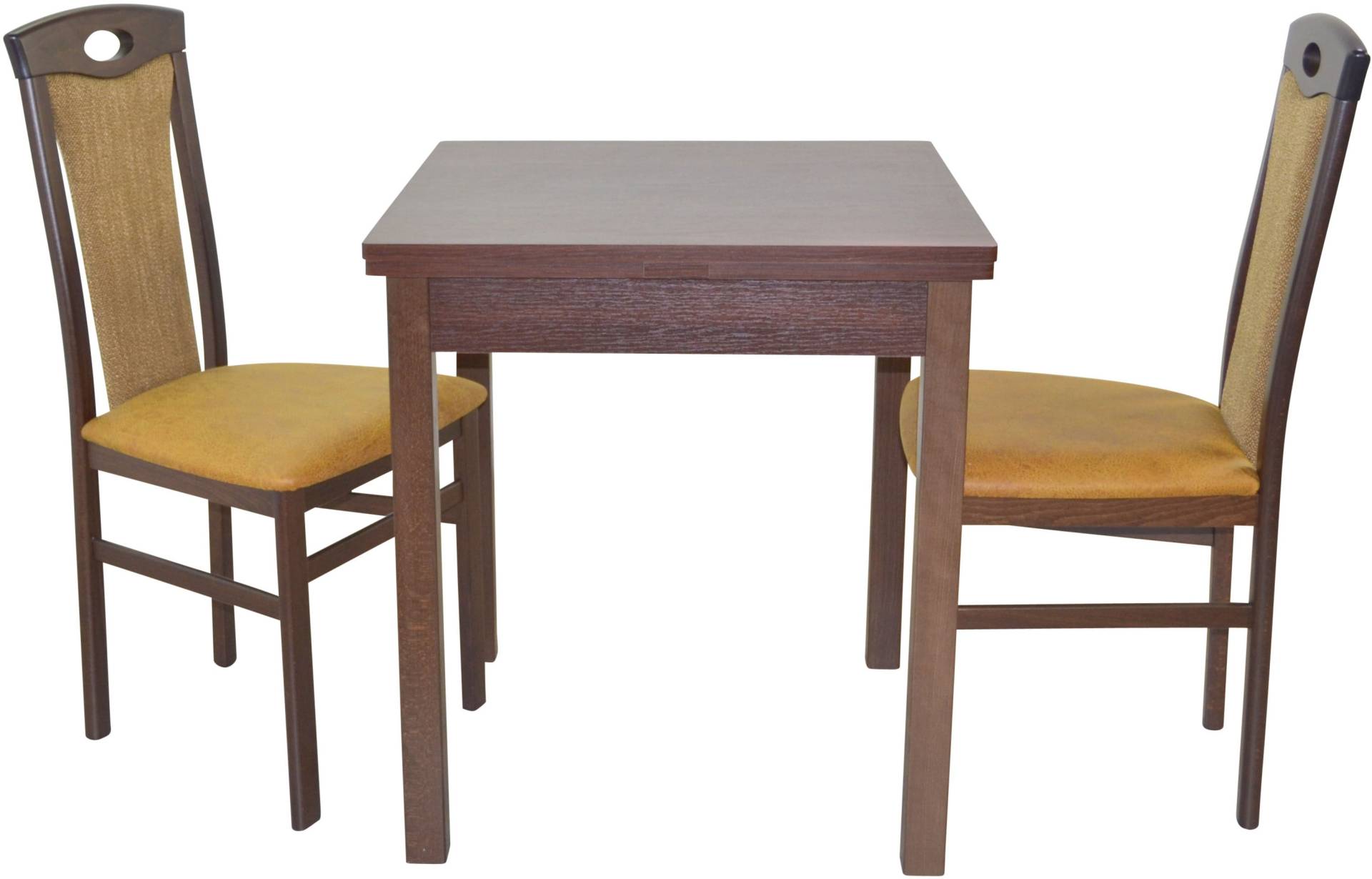 HOFMANN LIVING AND MORE Essgruppe »3tlg. Tischgruppe«, (Spar-Set, 3 tlg., 3tlg. Tischgruppe), Stühle montiert von HOFMANN LIVING AND MORE