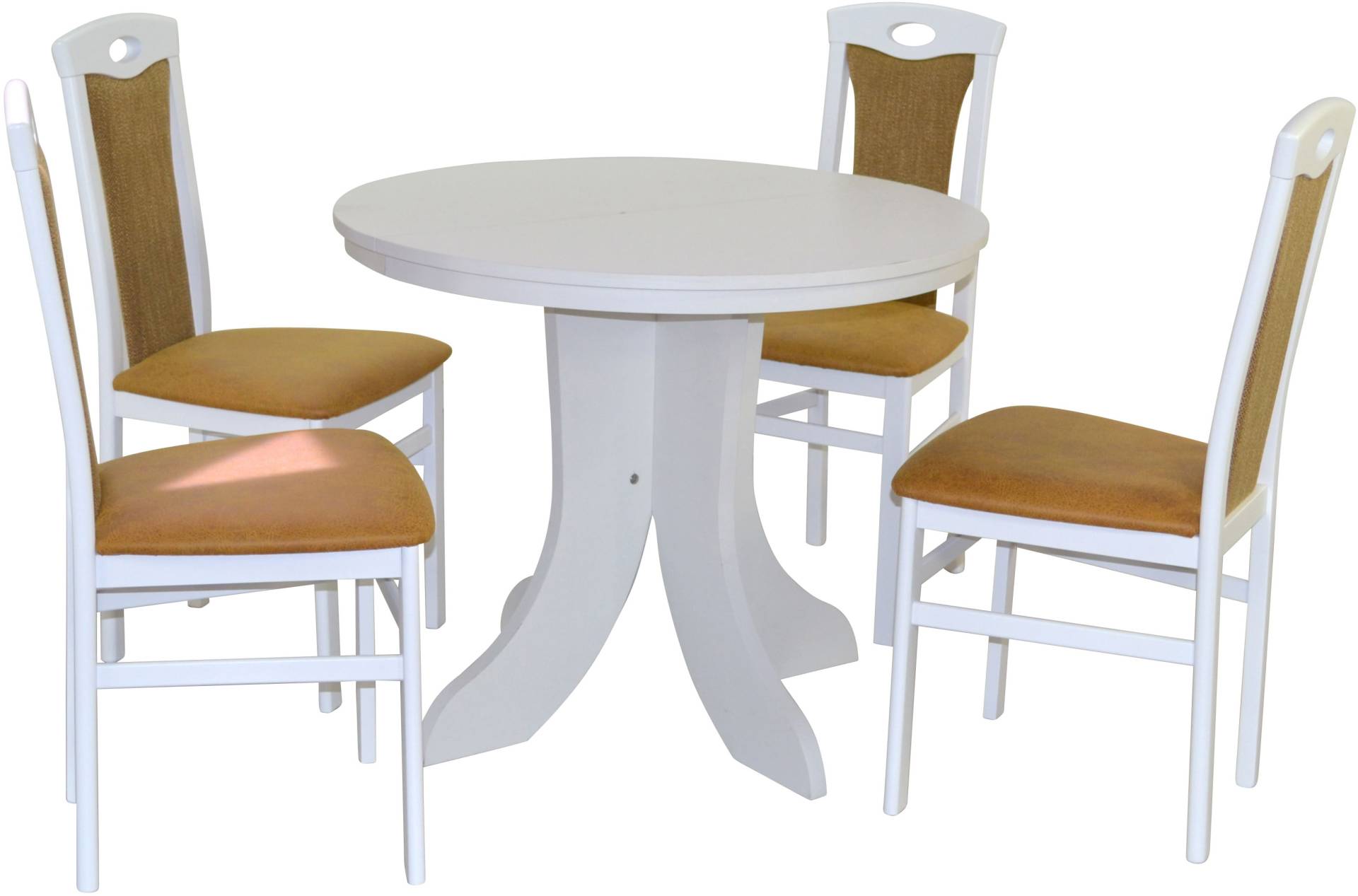 HOFMANN LIVING AND MORE Essgruppe »5tlg. Tischgruppe«, (Spar-Set, 5 tlg., 5tlg. Tischgruppe), Stühle montiert von HOFMANN LIVING AND MORE