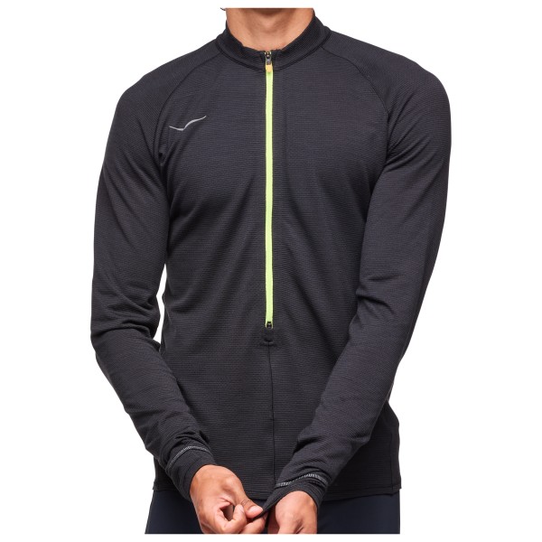 HOKA - BaseZip Long Sleeve - Laufshirt Gr L;M grau von HOKA