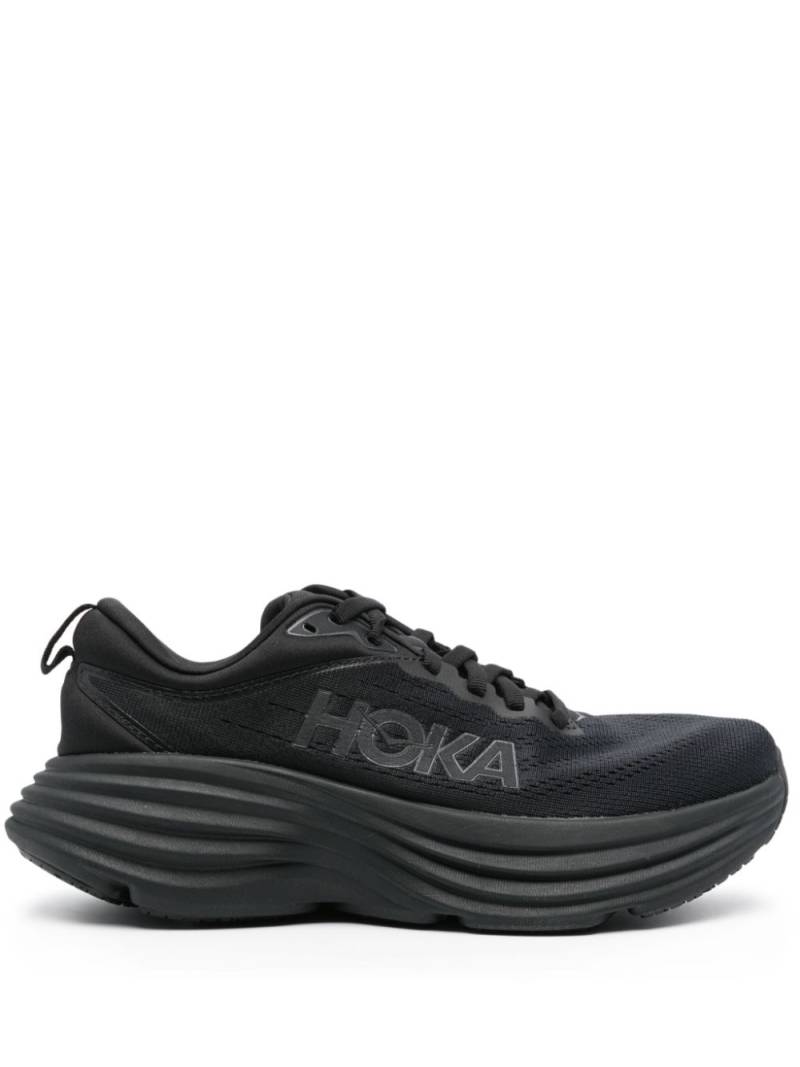 HOKA Bondi 8 logo-embroidered sneakers - Black von HOKA