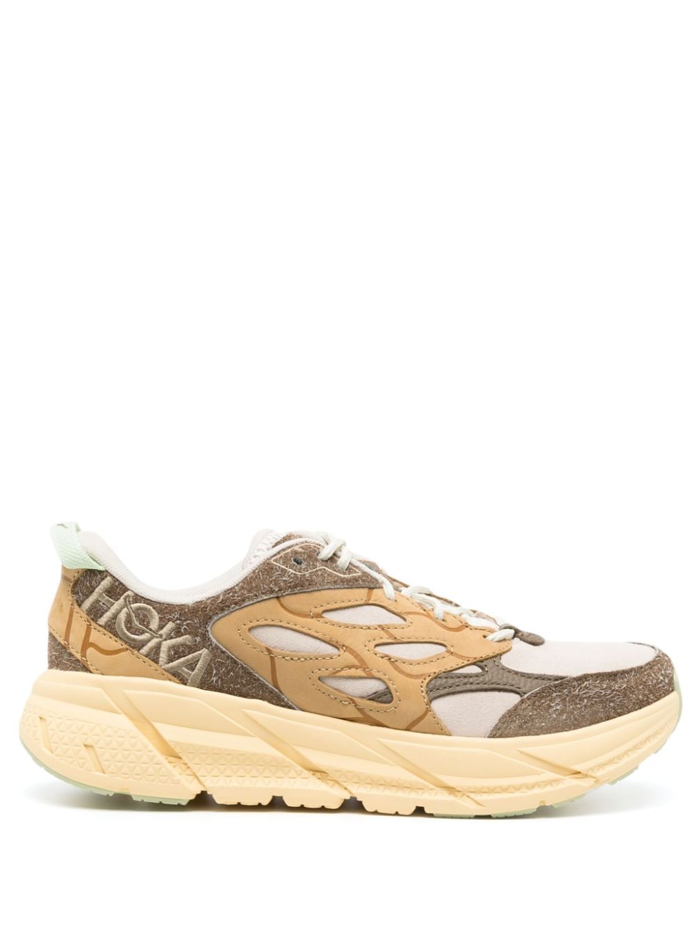 HOKA Clifton L suede sneakers - Brown von HOKA