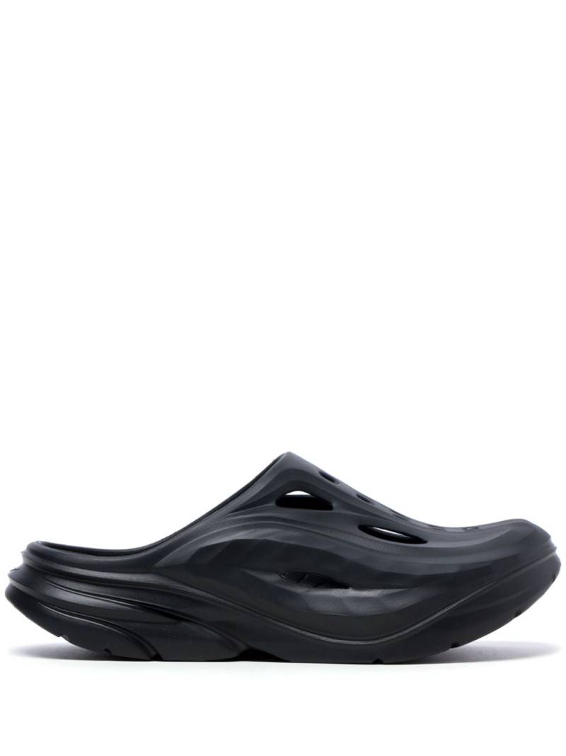 HOKA Ora Recovery round-toe slippers - Black von HOKA