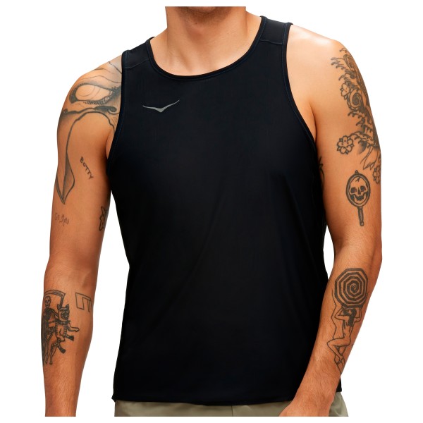 HOKA - Performance Run Tank - Laufshirt Gr L schwarz von HOKA