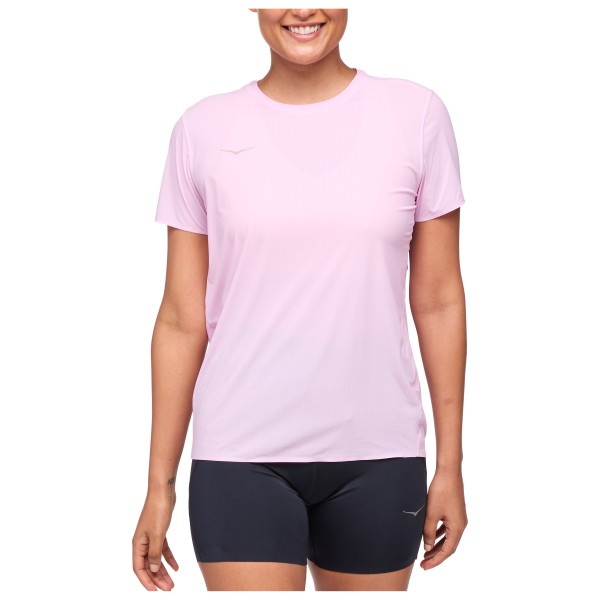 HOKA - Women's Performance Run Short Sleeve - Laufshirt Gr L rosa von HOKA