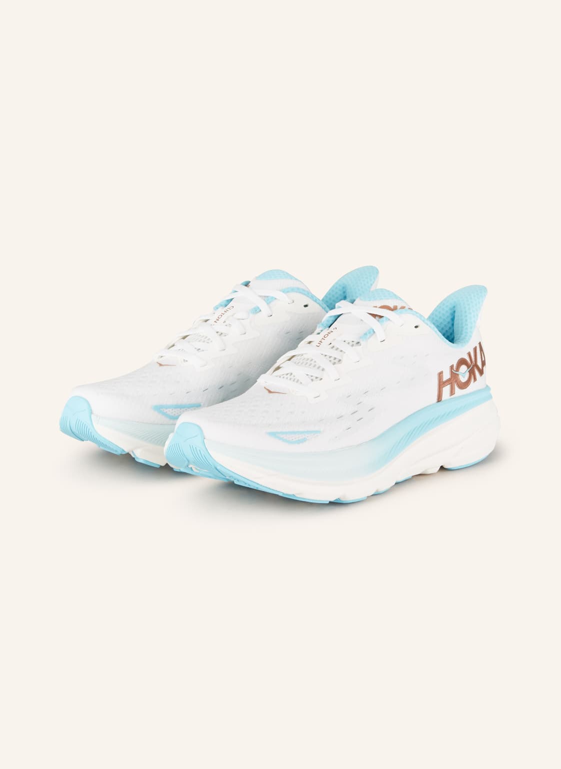 Hoka Laufschuhe Clifton 9 weiss von HOKA