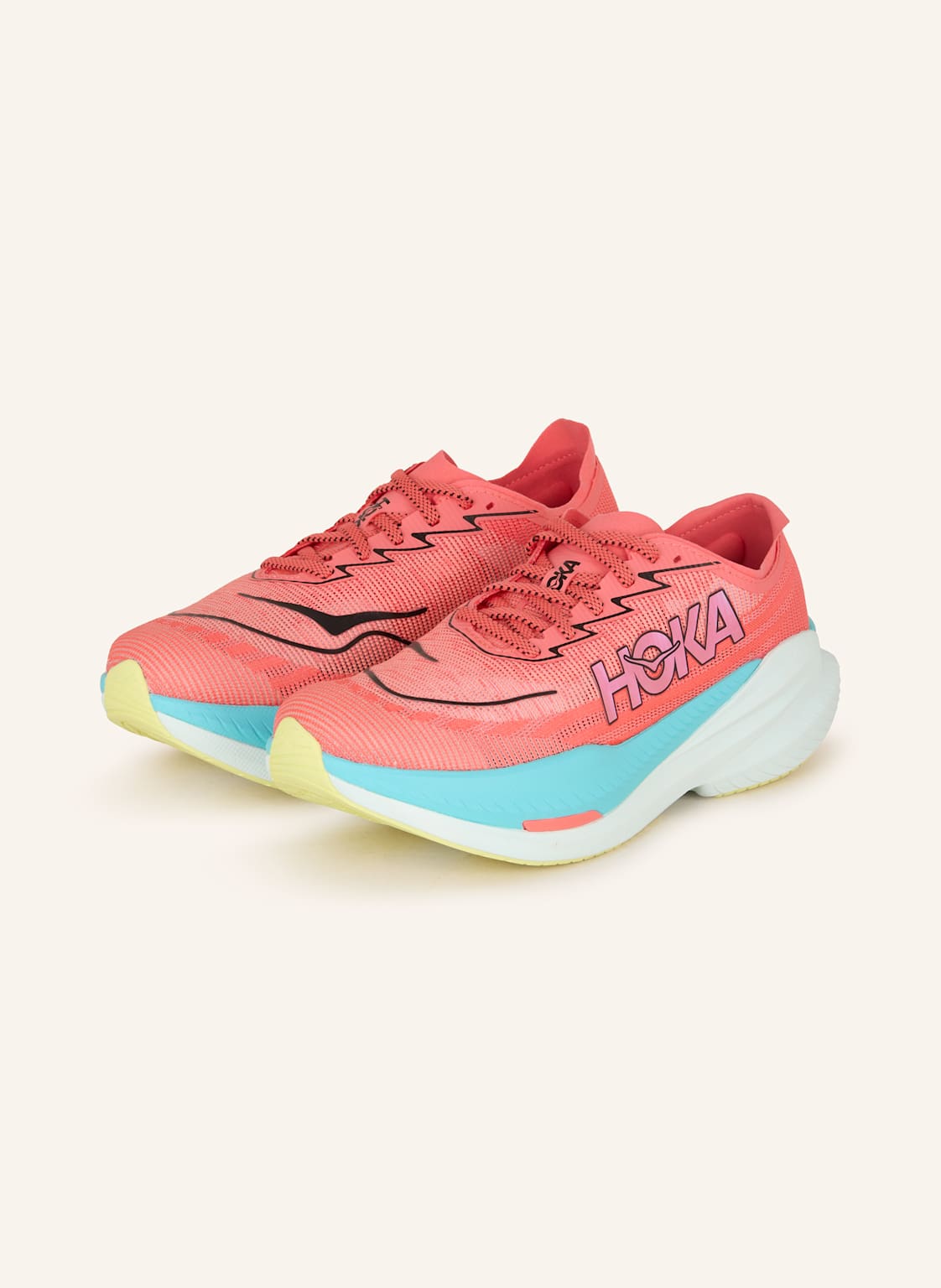 Hoka Laufschuhe Mach x2 rot Hoka Laufschuhe Mach x2 rot von HOKA