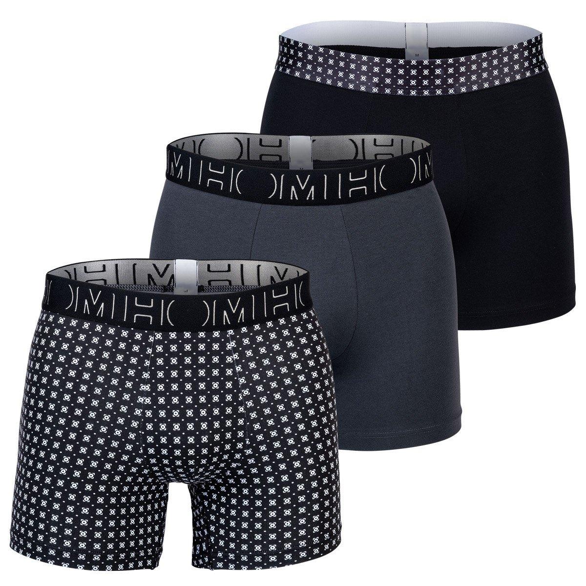 Boxershort 3er Pack Figurbetont Herren Multicolor S von HOM