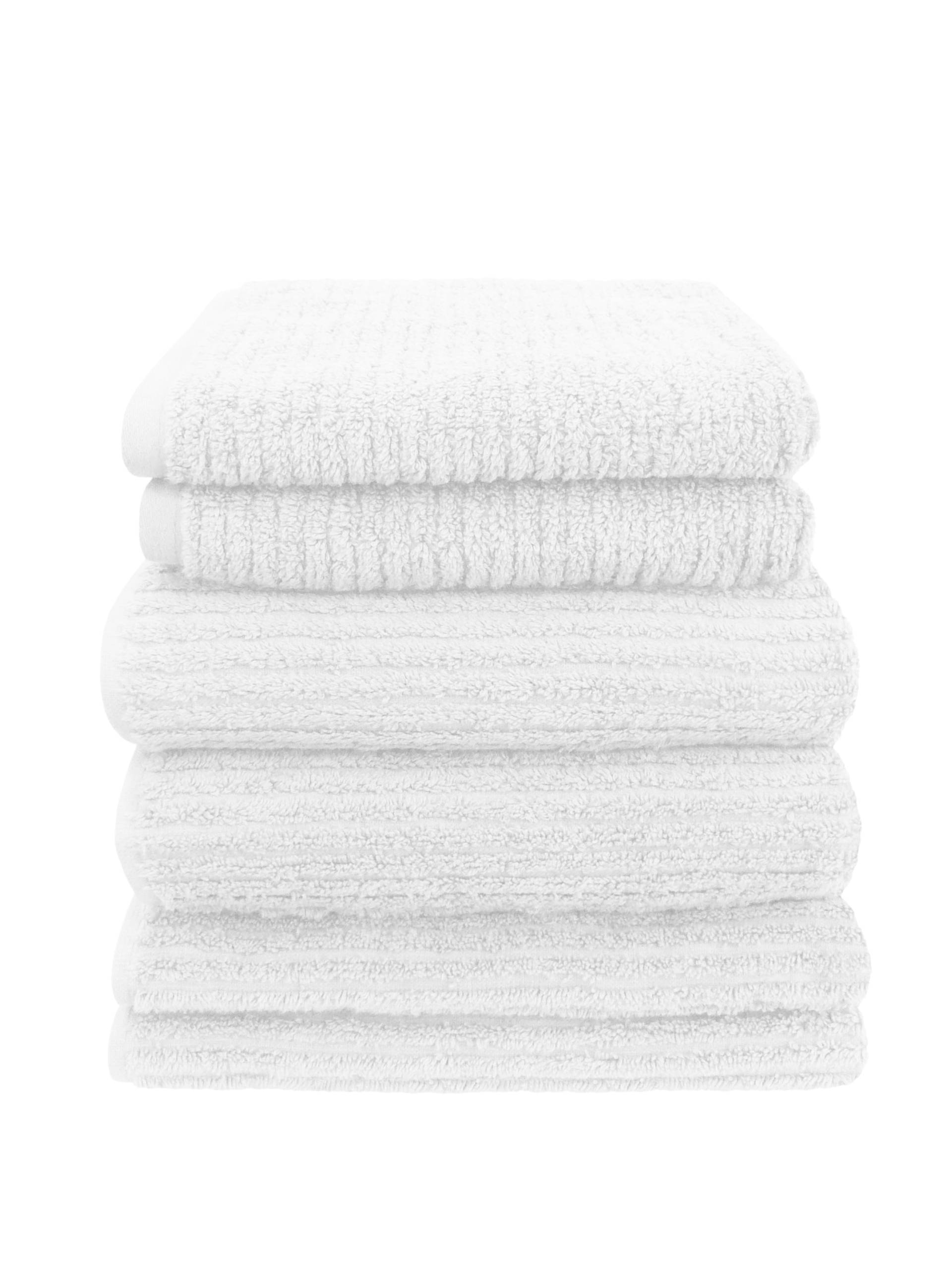 HOME FASHION Handtuch Set »Rippfrottier UNI«, (6 St., 2 Gästetücher) HOME FASHION Handtuch Set »Rippfrottier UNI«, (6 St., 2 Gästetücher) von HOME FASHION