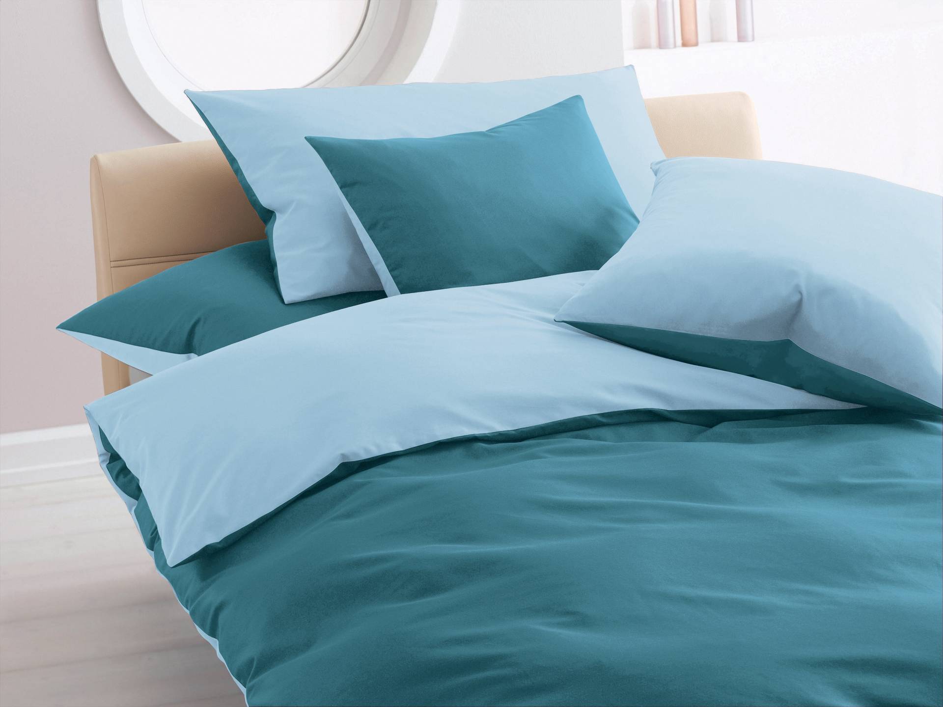HOME FASHION Kissenbezug »Double-Face«, (1 St.), verdeckter Reissverschluss HOME FASHION Kissenbezug »Double-Face«, (1 St.), verdeckter Reissverschluss von HOME FASHION