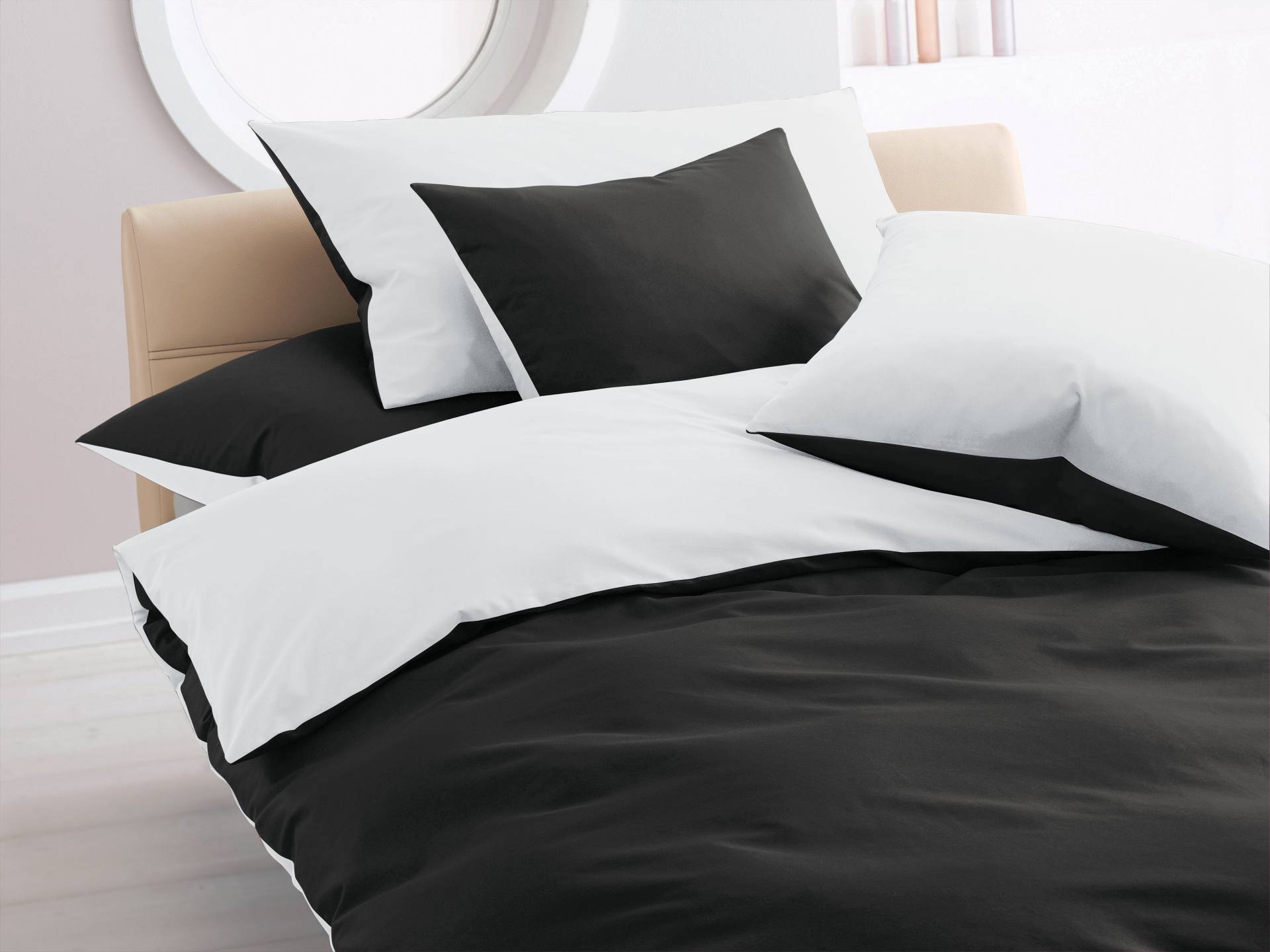 HOME FASHION Bettbezug »Double-Face«, (1 St.), verdeckter Reissverschluss HOME FASHION Bettbezug »Double-Face«, (1 St.), verdeckter Reissverschluss von HOME FASHION