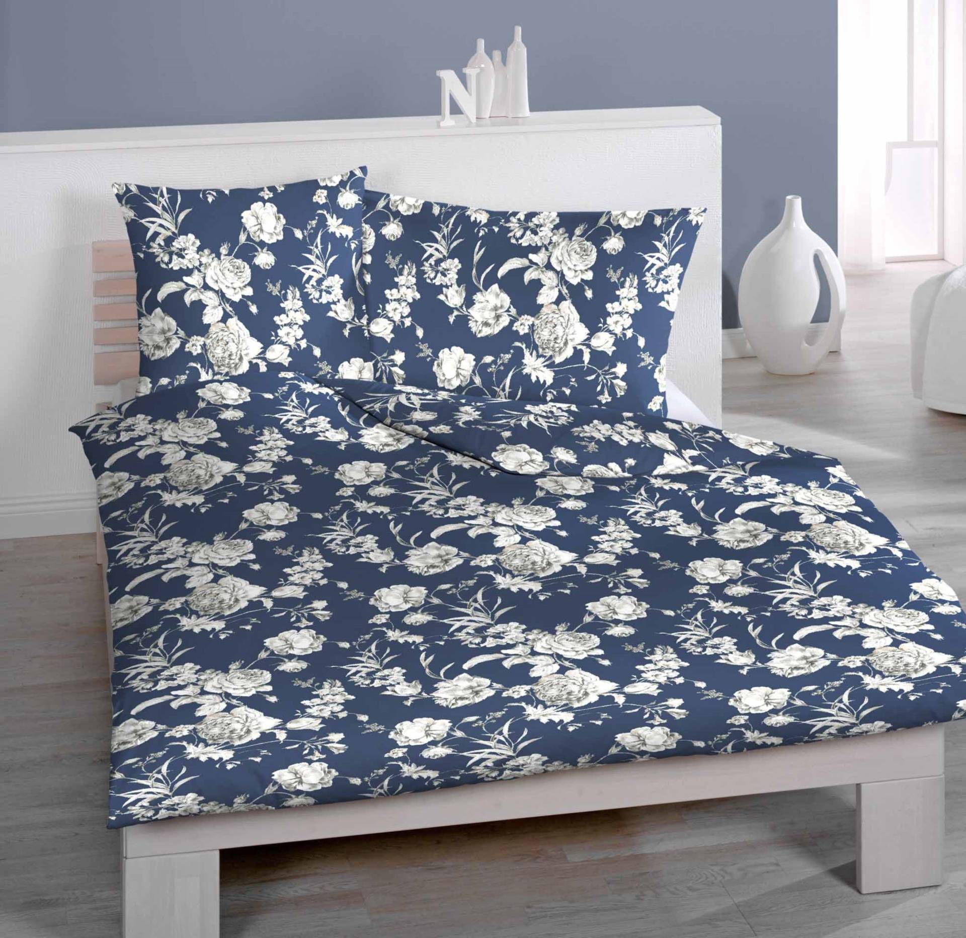 HOME FASHION Bettbezug »Rosenmuster«, (1 St.), verdeckter Reissverschluss HOME FASHION Bettbezug »Rosenmuster«, (1 St.), verdeckter Reissverschluss von HOME FASHION