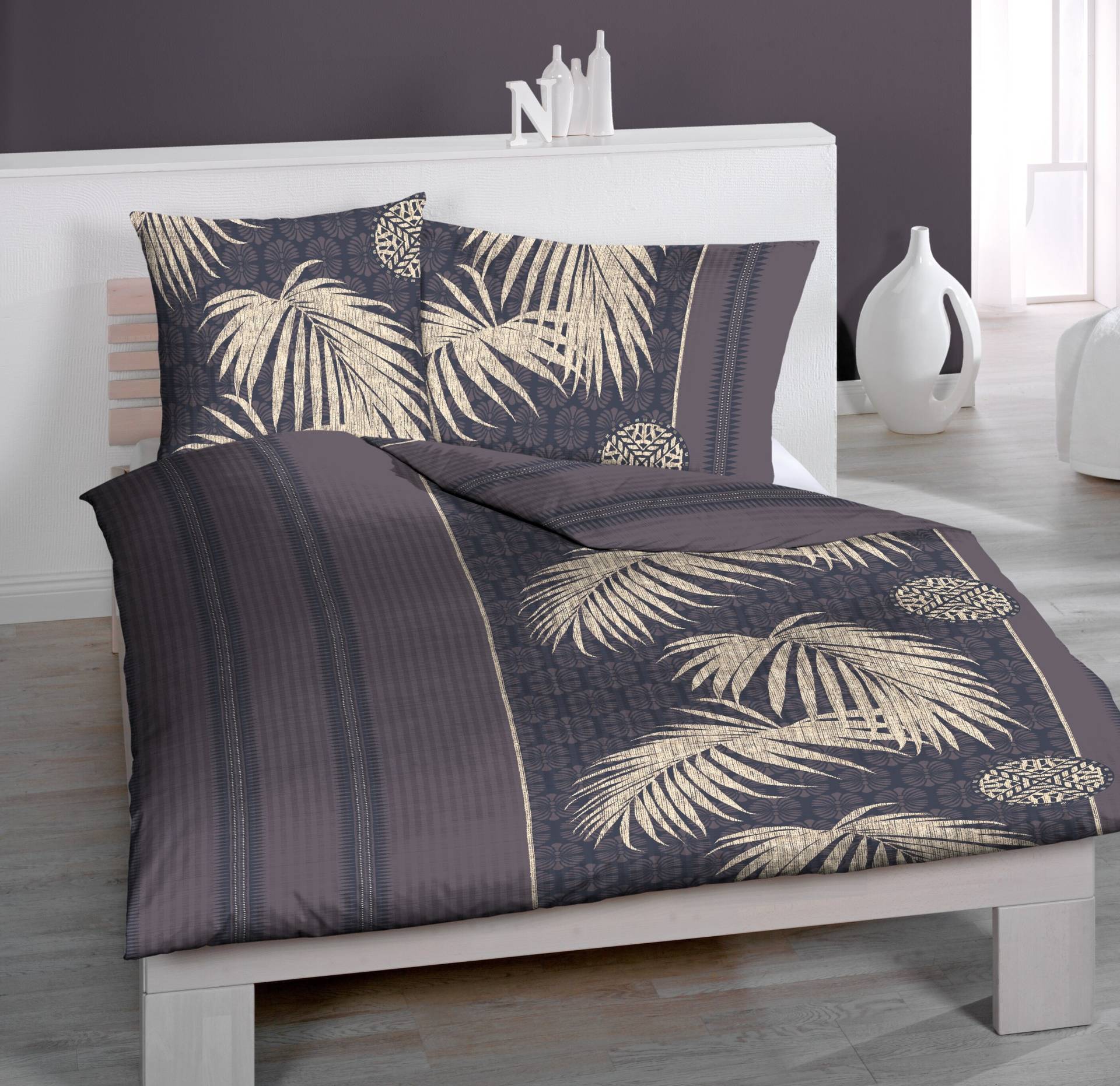 HOME FASHION Kissenbezug »Palms B«, (1 St.), verdeckter Reissverschluss HOME FASHION Kissenbezug »Palms B«, (1 St.), verdeckter Reissverschluss von HOME FASHION