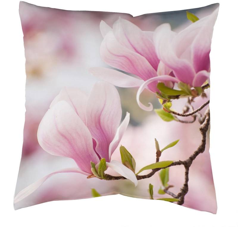 HOME WOHNIDEEN Dekokissen »MAGNOLIA«, Kissenhülle mit Füllung, 1 Stück von Home Wohnideen