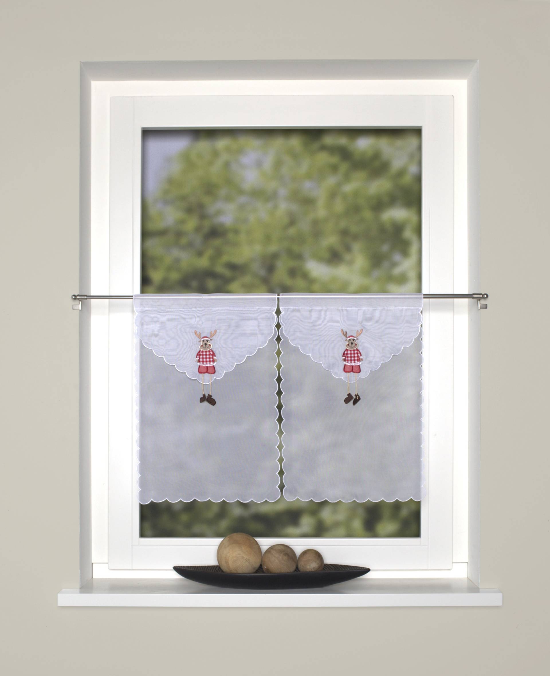 HOME WOHNIDEEN Vorhang »ELG«, (2 St.), Fensterbilder Voile HOME WOHNIDEEN Vorhang »ELG«, (2 St.), Fensterbilder Voile von Home Wohnideen