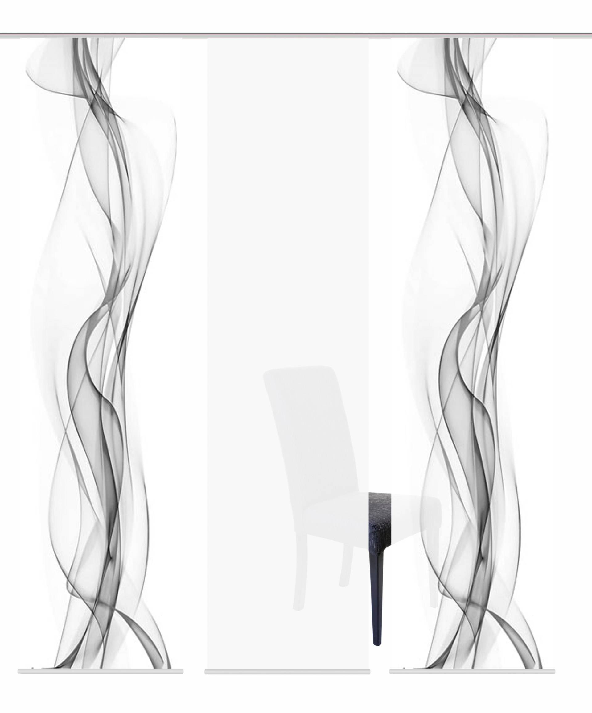 HOME WOHNIDEEN Schiebegardine »3ER SET HAZE«, (3 St.), HxB: 245x60, Schiebevorhang 3er Set Digitaldruck HOME WOHNIDEEN Schiebegardine »3ER SET HAZE«, (3 St.), HxB: 245x60, Schiebevorhang 3er Set Digitaldruck von Home Wohnideen
