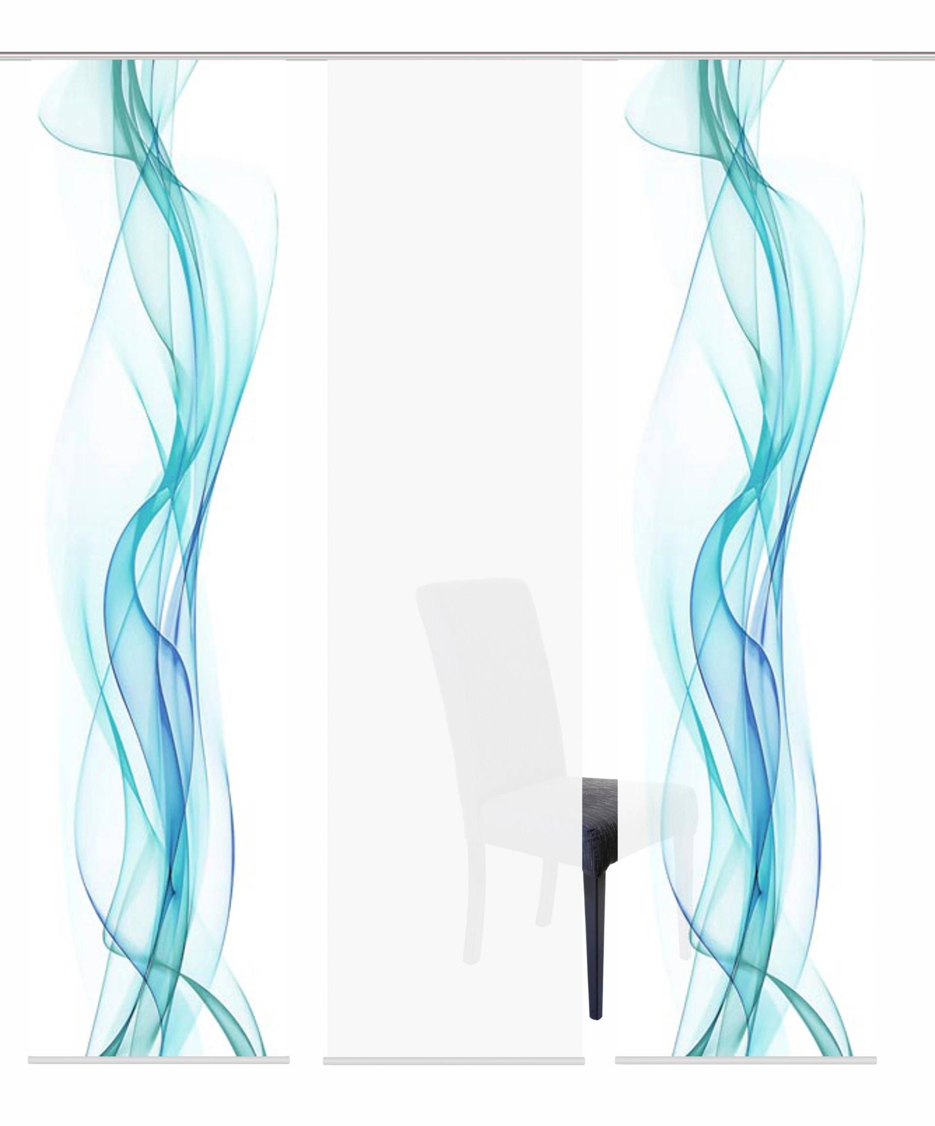 HOME WOHNIDEEN Schiebegardine »3ER SET HAZE«, (3 St.), HxB: 245x60, Schiebevorhang 3er Set Digitaldruck HOME WOHNIDEEN Schiebegardine »3ER SET HAZE«, (3 St.), HxB: 245x60, Schiebevorhang 3er Set Digitaldruck von Home Wohnideen