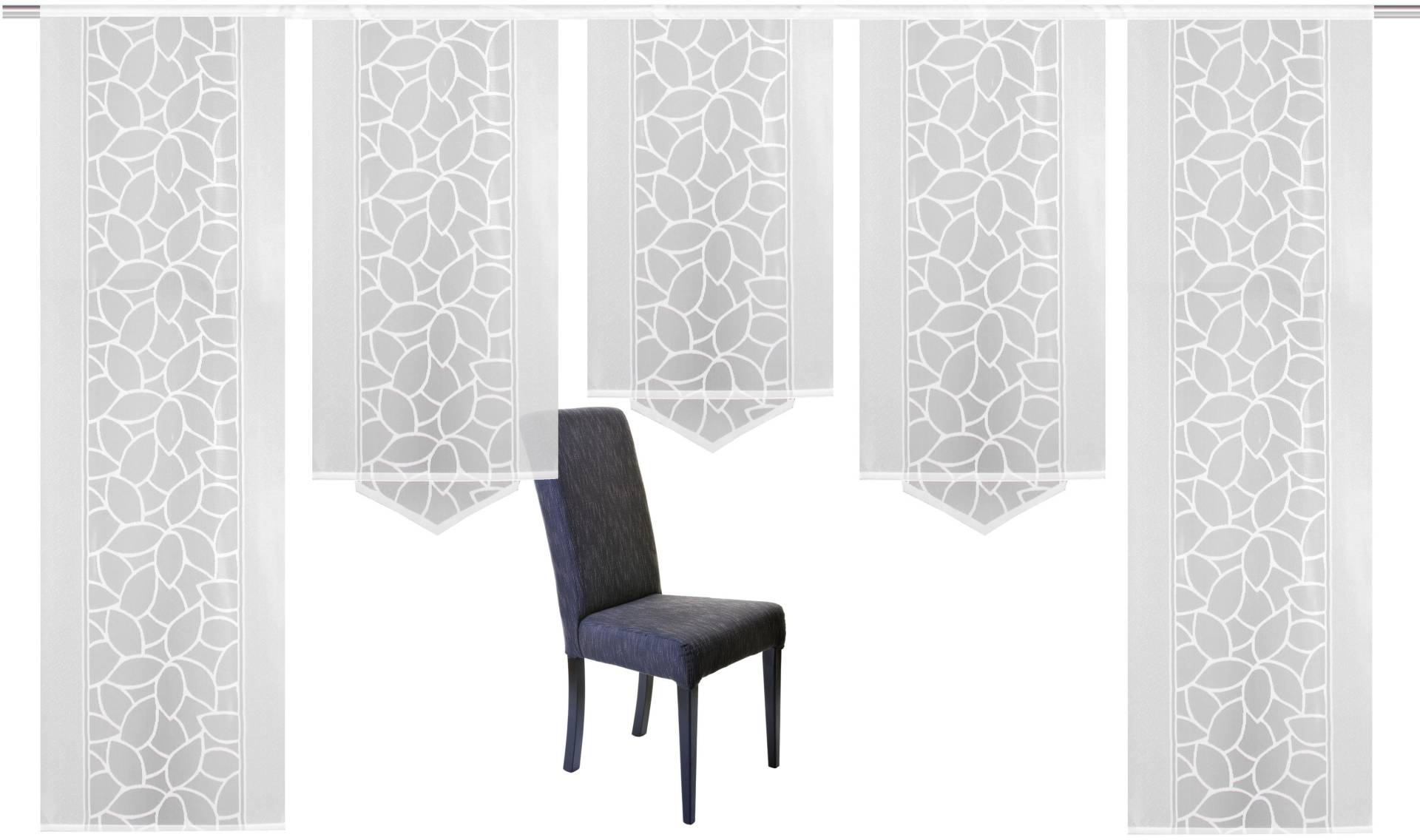 HOME WOHNIDEEN Schiebegardine »JENNA«, (5 St.), Schiebevorhang Jacquard Set HOME WOHNIDEEN Schiebegardine »JENNA«, (5 St.), Schiebevorhang Jacquard Set von Home Wohnideen