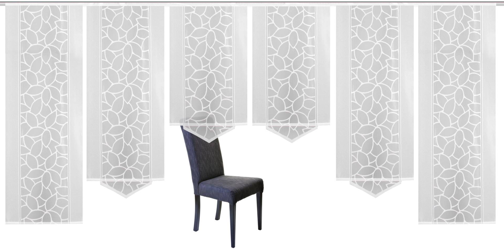HOME WOHNIDEEN Schiebegardine »JENNA«, (6 St.), Schiebevorhang Jacquard Set HOME WOHNIDEEN Schiebegardine »JENNA«, (6 St.), Schiebevorhang Jacquard Set von Home Wohnideen