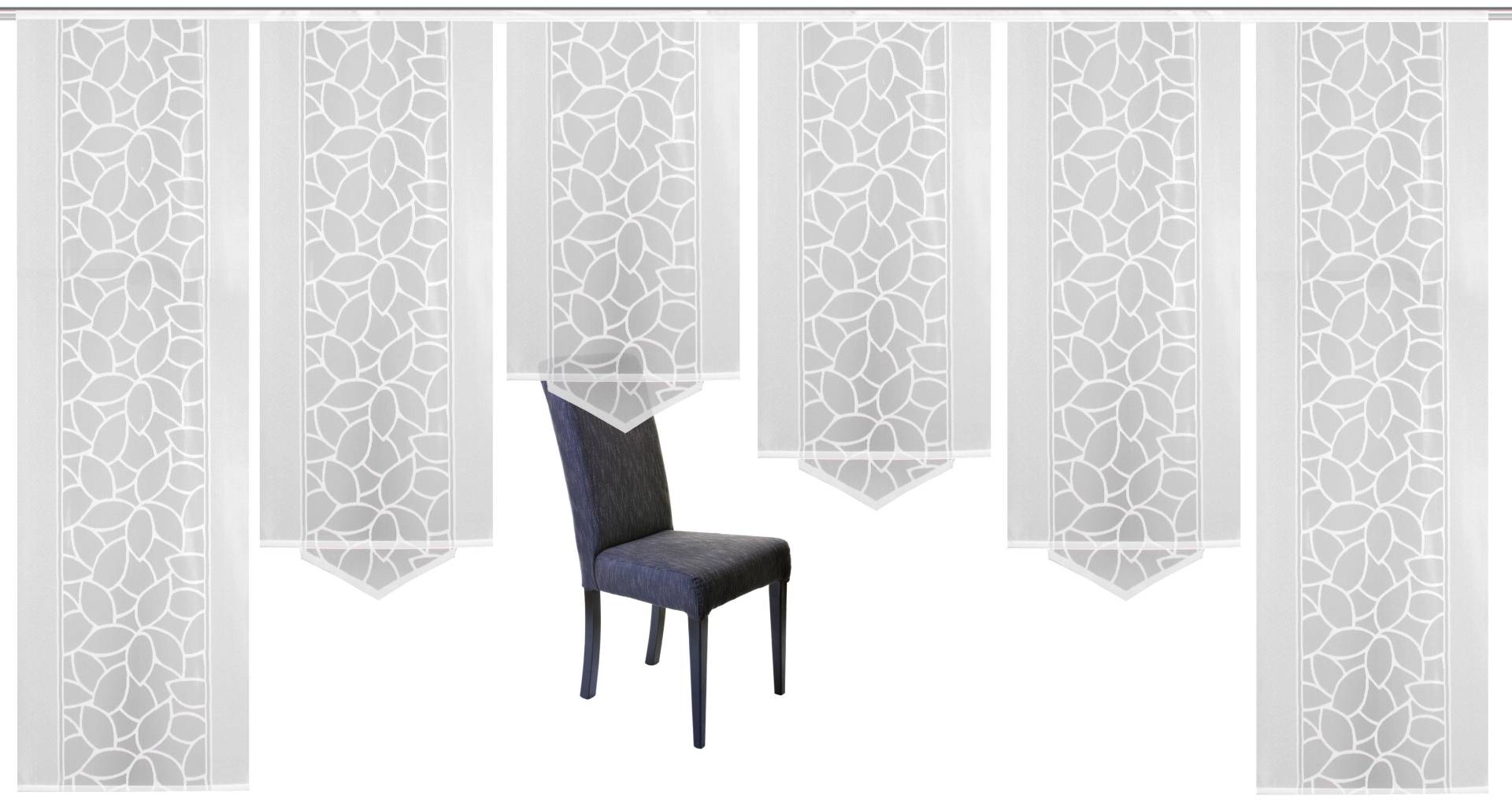 HOME WOHNIDEEN Schiebegardine »JENNA«, (6 St.), Schiebevorhang Jacquard Set HOME WOHNIDEEN Schiebegardine »JENNA«, (6 St.), Schiebevorhang Jacquard Set von Home Wohnideen