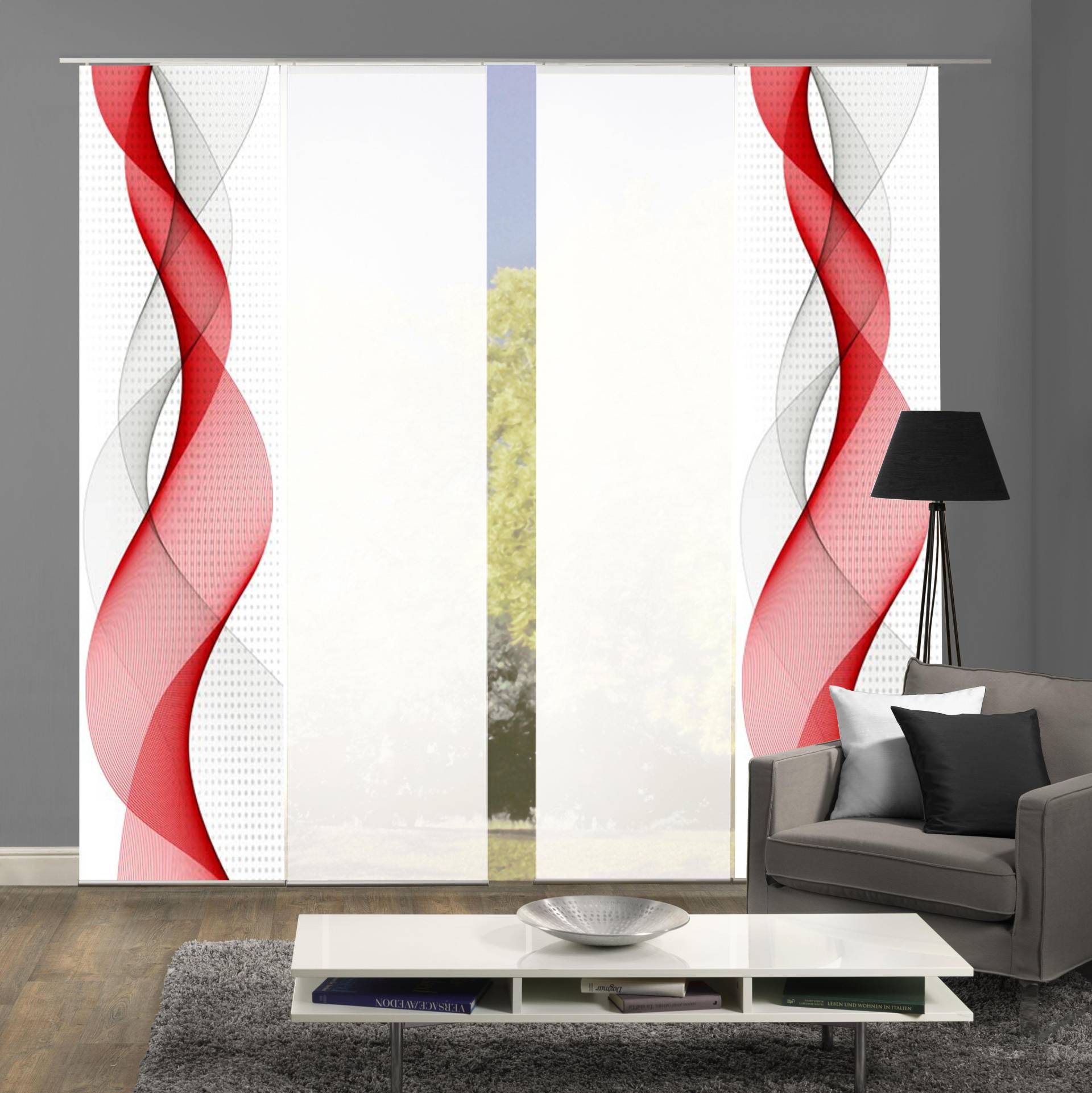 HOME WOHNIDEEN Schiebegardine »OPALIA 4ER SET«, (4 St.), HxB: 245x60 HOME WOHNIDEEN Schiebegardine »OPALIA 4ER SET«, (4 St.), HxB: 245x60 von Home Wohnideen