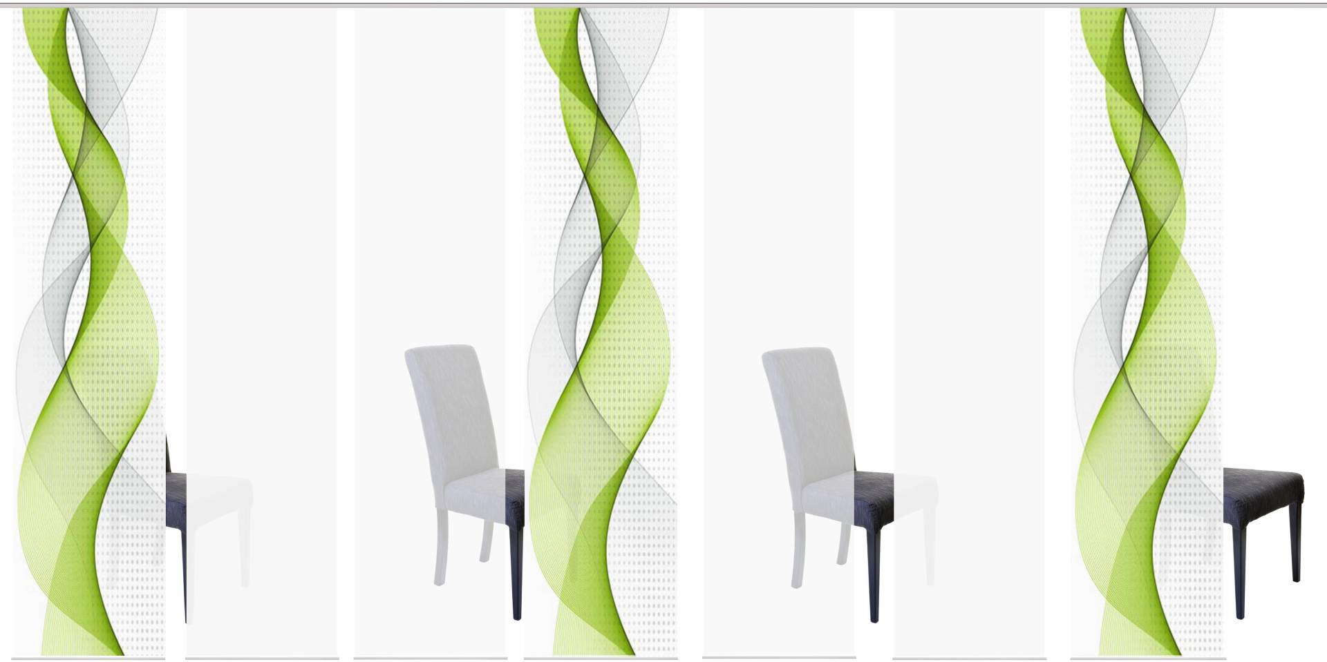 HOME WOHNIDEEN Schiebegardine »OPALIA 7ER SET«, (7 St.), HxB: 245x60 HOME WOHNIDEEN Schiebegardine »OPALIA 7ER SET«, (7 St.), HxB: 245x60 von Home Wohnideen