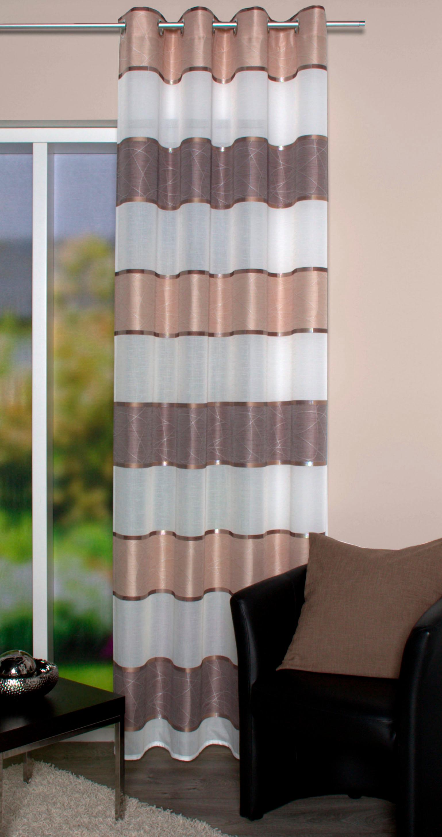 HOME WOHNIDEEN Vorhang »WALTERS«, (1 St.), HxB: 245x140, Querstreifen HOME WOHNIDEEN Vorhang »WALTERS«, (1 St.), HxB: 245x140, Querstreifen von Home Wohnideen