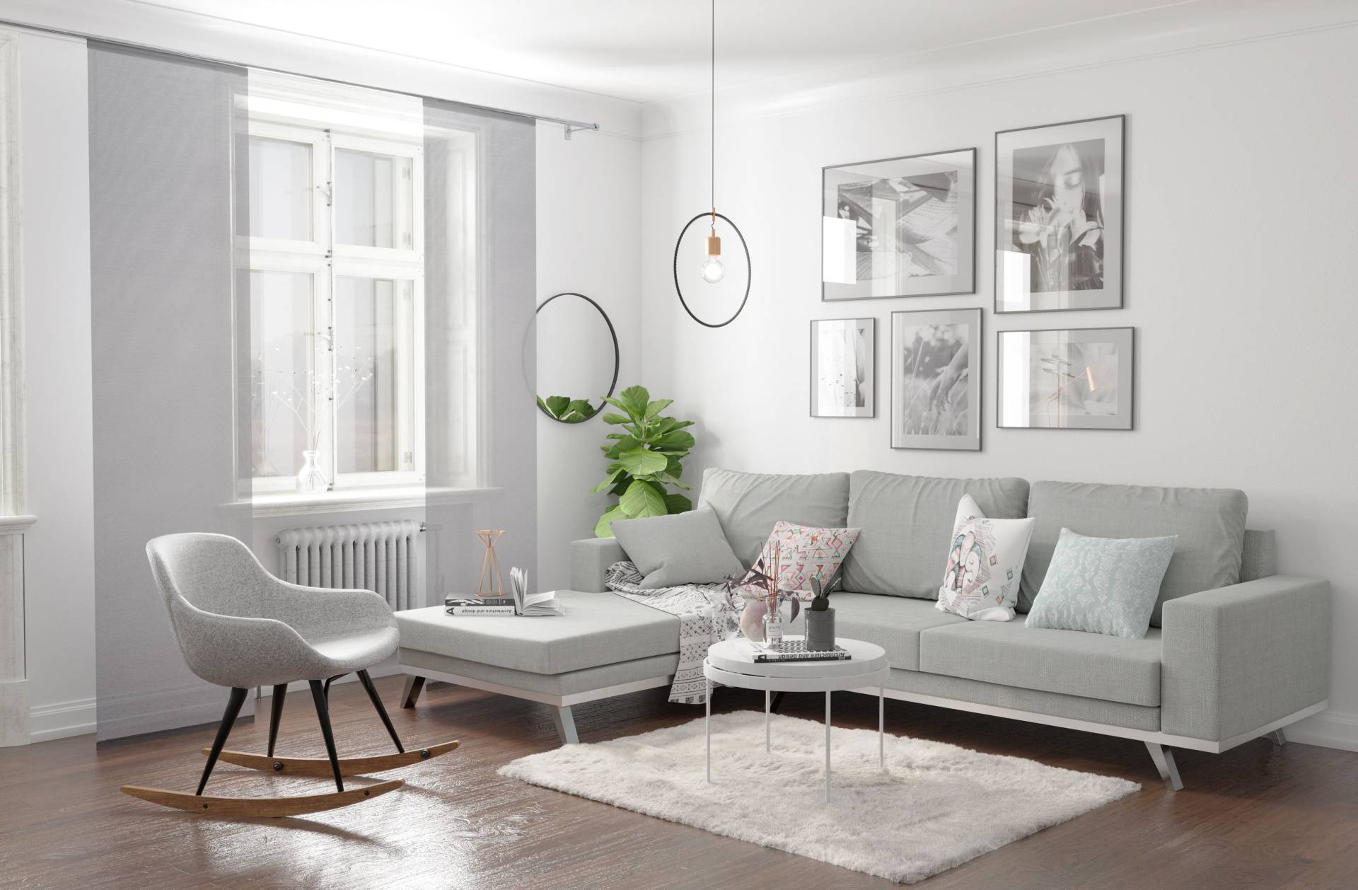 HOMING Schiebegardine »Manhattan«, (1 St.), modern, Wohnzimmer, Schlafzimmer von HOMING