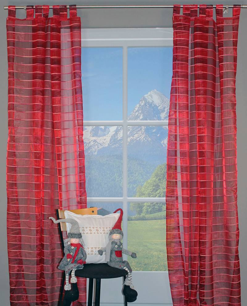 HOSSNER - ART OF HOME DECO Gardine »Talalpsee«, (1 St.), Schlaufenschal im zeitlosen Design von HOSSNER - ART OF HOME DECO