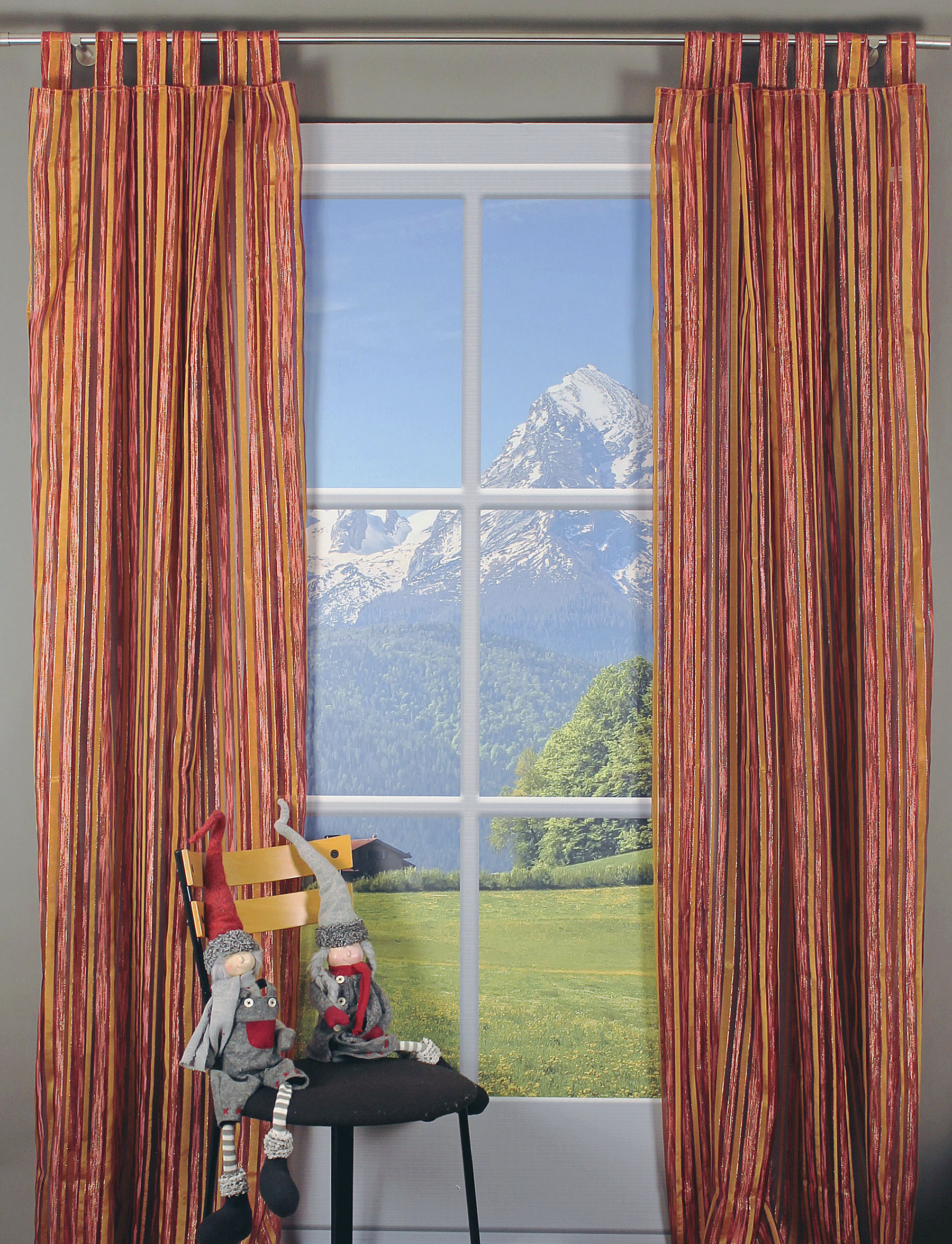 HOSSNER - ART OF HOME DECO Gardine »Wallersee«, (1 St.), Schlaufenschal im zeitlosen Design von HOSSNER - ART OF HOME DECO