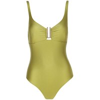 HOT STUFF Damen Badeanzug mit Spange grün | 38 von HOT STUFF