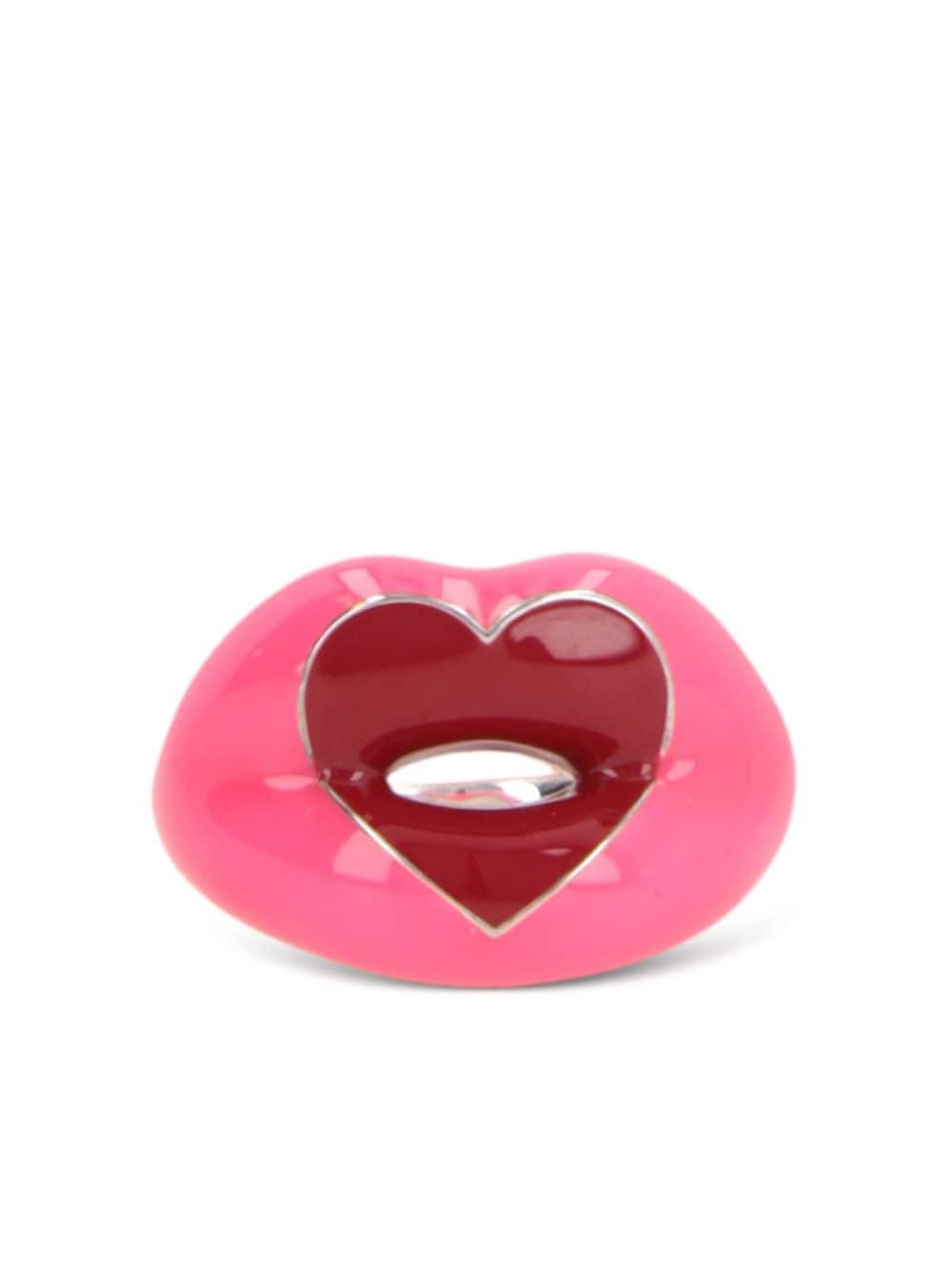 HOTLIPS BY SOLANGE lips-motif chunky ring - Pink von HOTLIPS BY SOLANGE
