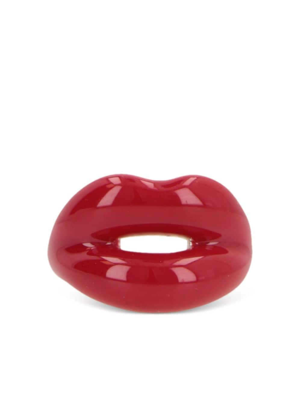 HOTLIPS BY SOLANGE lips-motif chunky ring - Red von HOTLIPS BY SOLANGE