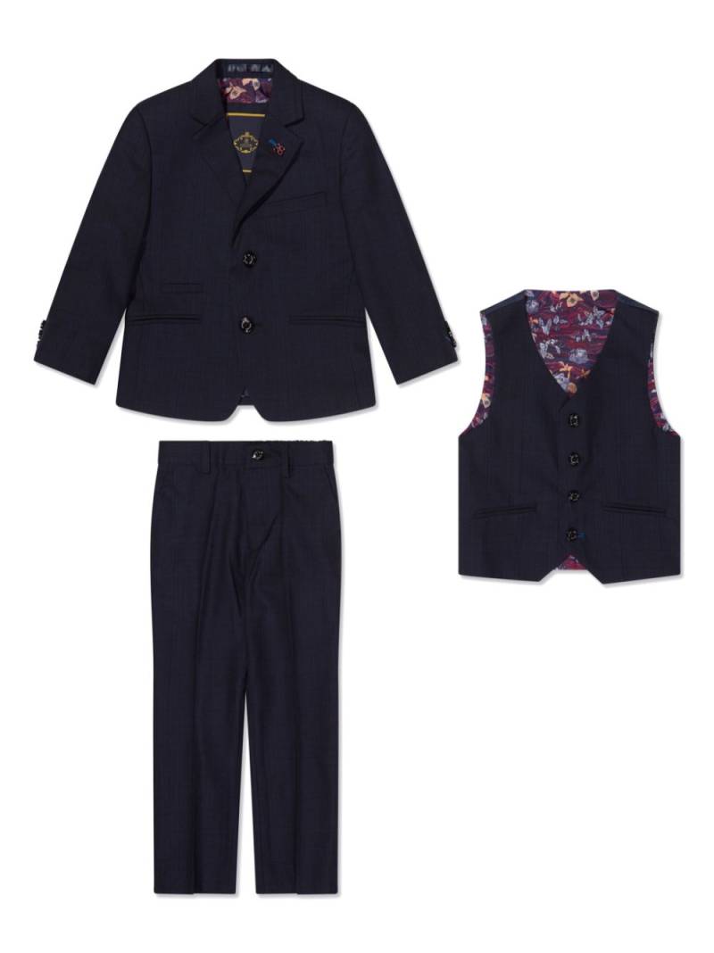 HOUSE OF CAVANI KIDS single-breasted three-piece suit - Blue von HOUSE OF CAVANI KIDS