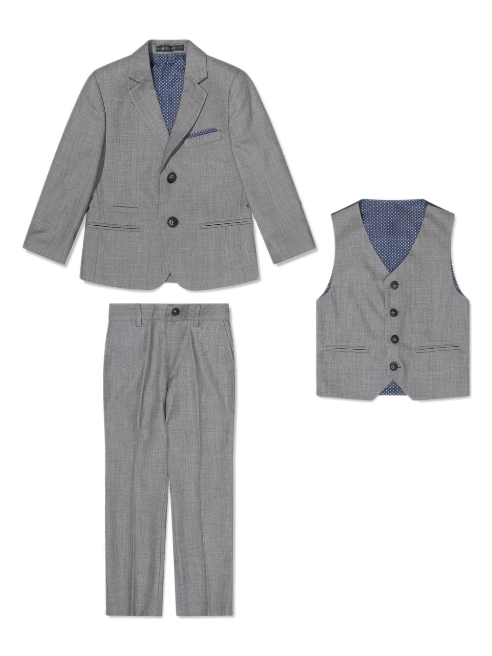 HOUSE OF CAVANI KIDS single-breasted three-piece suit - Grey von HOUSE OF CAVANI KIDS