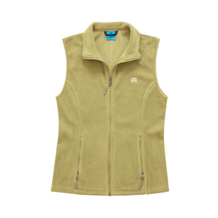 Fleece-Gilet Damen mit Stehkragen, kiwi, XXL von HTA