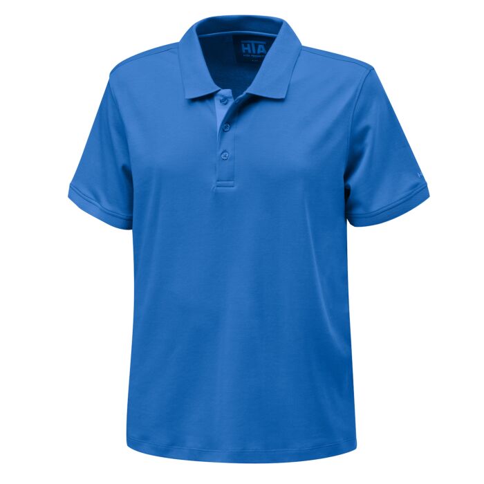 Funktions-Poloshirt von HTA, blau, M von HTA