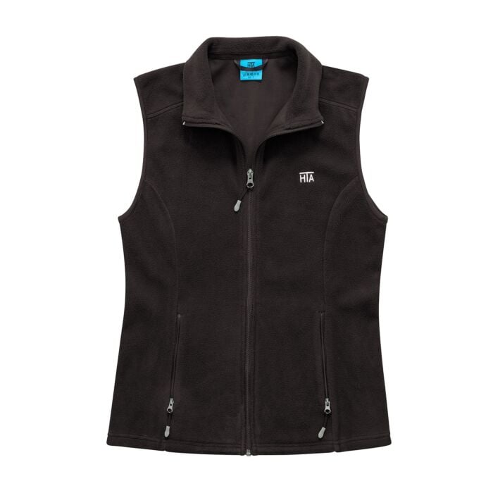 Fleece-Gilet Damen mit Stehkragen von HTA