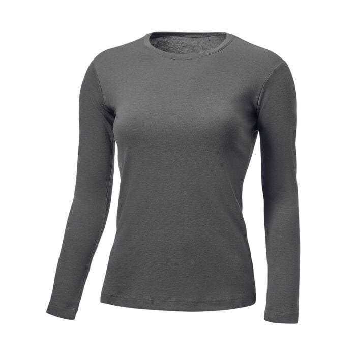 Langarm-Thermoshirt für Damen, anthrazit, XXL von HTA