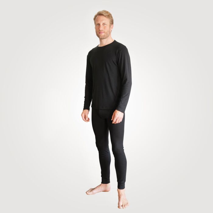 Lange Thermohose für Herren, schwarz, XL von HTA